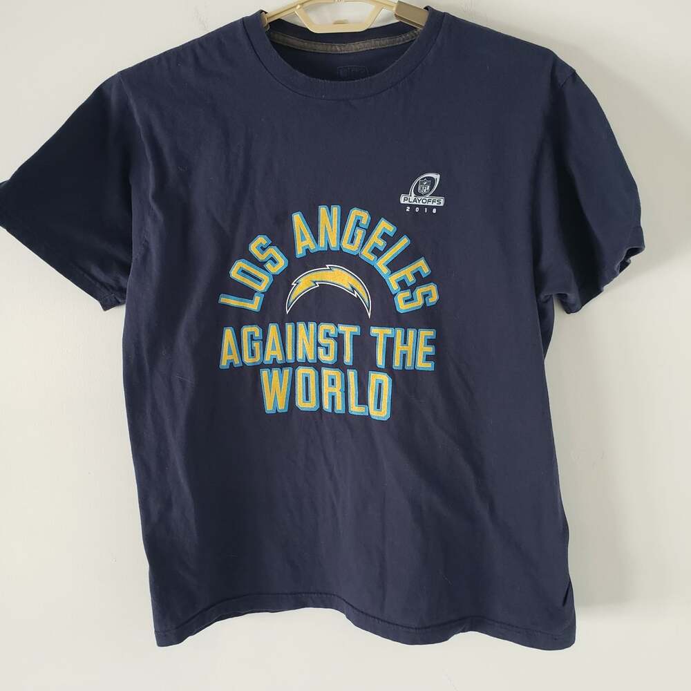 Fanatics LA Chargers Against The World T Shirt L 2018 Playoffs
